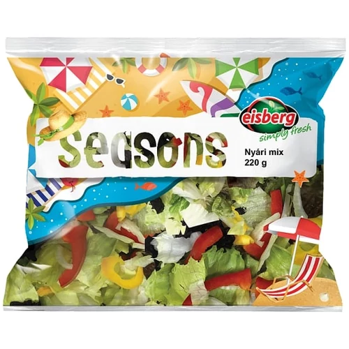 EISBERG NYÁRI MIX FRISS SALÁTA- ÉS ZÖLDSÉGKEVERÉK 220 G