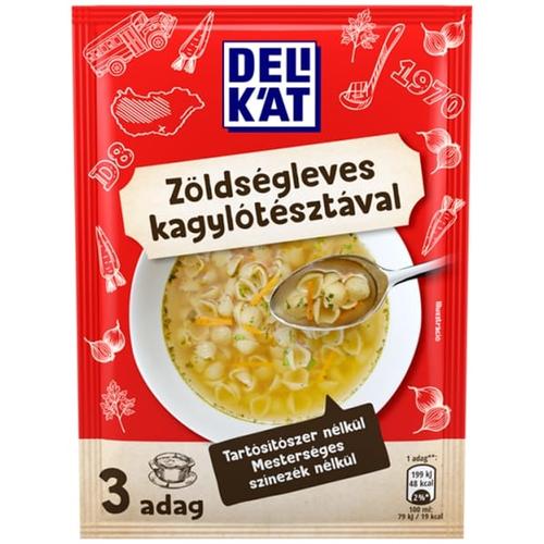 DELIKÁT ZÖLDSÉGLEVES KAGYLÓTÉSZTÁVAL 44 G