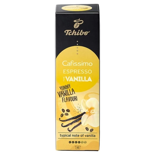 TCHIBO CAFISSIMO ESPRESSO VANILLA KÁVÉKAPSZULA VANÍLIA ÍZESÍTÉSSEL 10 DB 70 G