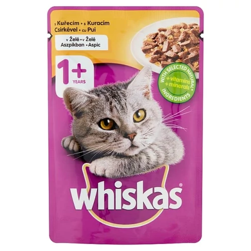 WHISKAS MACSKAELEDEL CSIRKE-ASZPIK 100G
