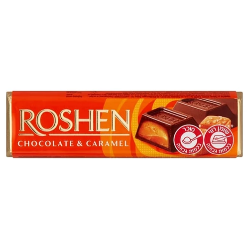 ROSHEN TEJCSOKOLÁDÉ SZELET KARAMELLÁS 40G