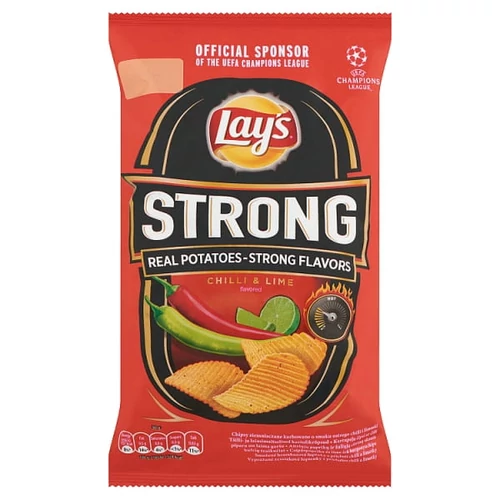 LAY'S STRONG CSÍPŐSPAPRIKA ÉS LIME ÍZŰ BURGONYACHIPS 65 G