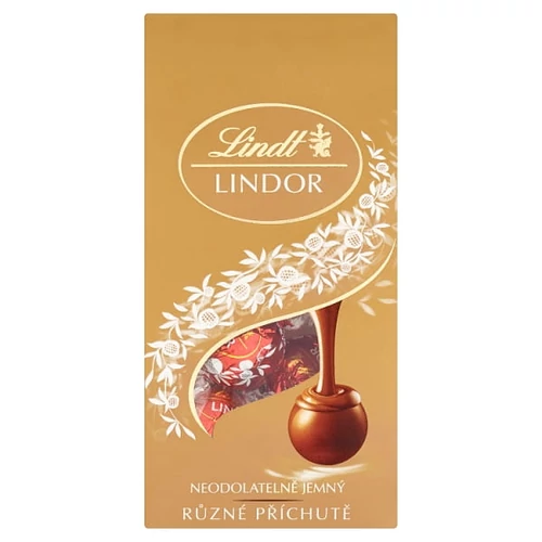 LINDT LINDOR TEJCSOKOLÁDÉ, FEHÉR ÉS KESERŰ CSOKOLÁDÉ PRALINÉ FINOM KRÉMES TÖLTELÉKKEL 100 G