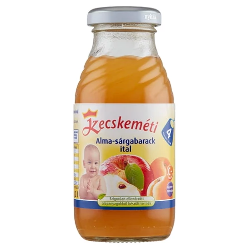 KECSKEMÉTI ALMA-SÁRGABARACK BÉBIITAL 4 HÓNAPOS KORTÓL 0,2 L