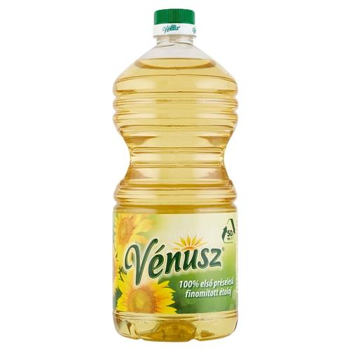 VÉNUSZ 100% ELSŐ PRÉSELÉSŰ, FINOMÍTOTT NAPRAFORGÓ-ÉTOLAJ 2 L