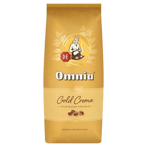 DOUWE EGBERTS OMNIA GOLD CREMA SZEMES PÖRKÖLT KÁVÉ 1000 G