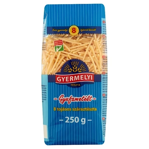 GYERMELYI GYUFAMETÉLT 8 TOJÁSOS SZÁRAZTÉSZTA 250G