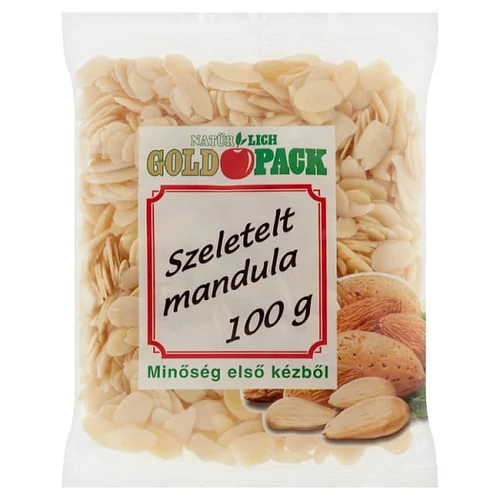 GOLD PACK SZELETELT MANDULA 100 G