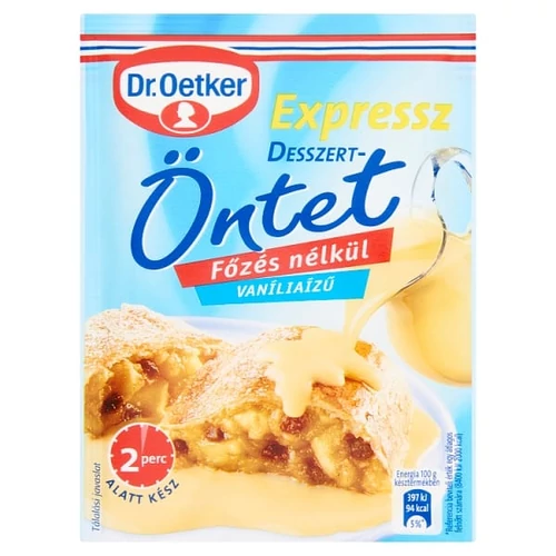 DR OETKER EXPRESS VANÍLIÁS DESSZERT ÖNTET FŐZÉS NÉLKÜLI 39G