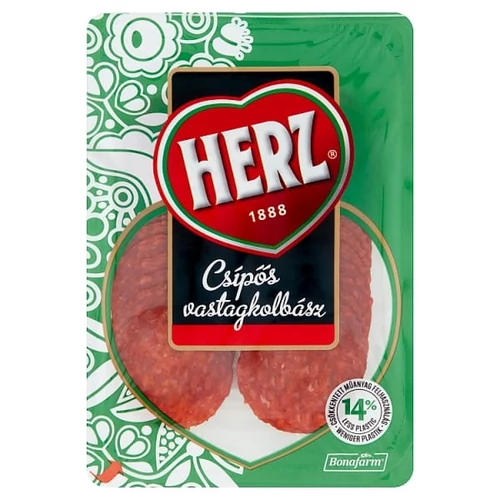 HERZ SZELETELT CSÍPŐS VASTAGKOLBÁSZ 70 G