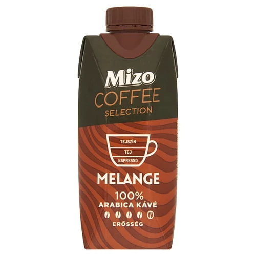 MIZO COFFEE SELECTION MELANGE UHT FÉLZSÍROS KÁVÉS TEJ 330 ML