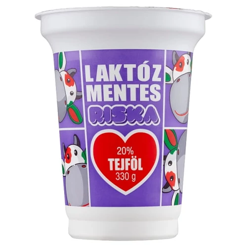 RISKA LAKTÓZMENTES TEJFÖL 20% 330 G