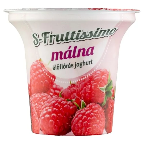 S-FRUTTISSIMO MÁLNÁS ÉLŐFLÓRÁS JOGHURT 200 G