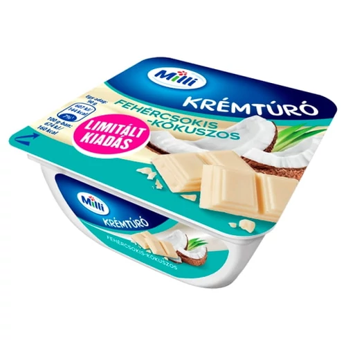 MILLI FEHÉRCSOKIS-KÓKUSZOS KRÉMTÚRÓ 90 G