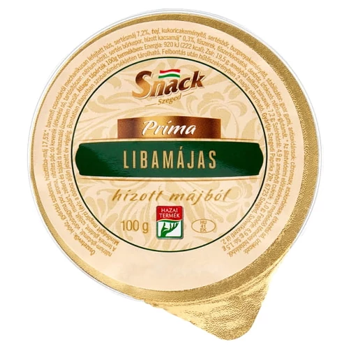 SNACK SZEGED PRÍMA LIBAMÁJAS HÍZOTT MÁJBÓL 100 G