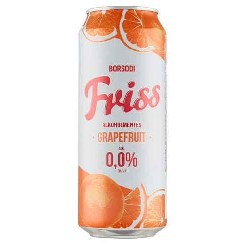 BORSODI FRISS GRAPEFRUITOS ITAL ÉS ALKOHOLMENTES VILÁGOS SÖR KEVERÉKE 0,5 L