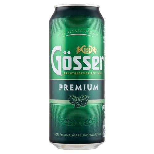 GÖSSER PREMIUM MINŐSÉGI VILÁGOS SÖR 5% 0,5 L DOBOZ