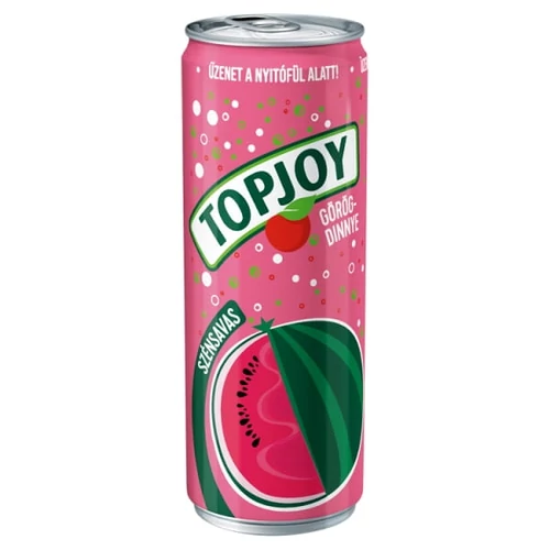 TOPJOY GÖRÖGDINNYE SZÉNSAVAS ÜDÍTŐITAL DOBOZOS 0,33L