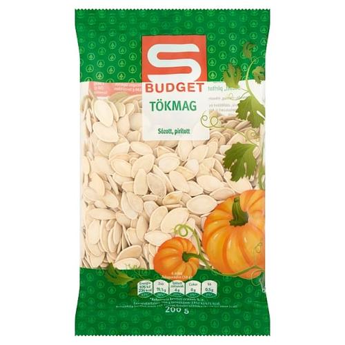 S-BUDGET SÓS PÖRKÖLT TÖKMAG 200G