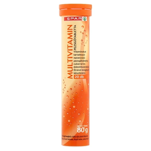 SPAR MULTIVITAMIN PEZSGŐTABLETTA 80G