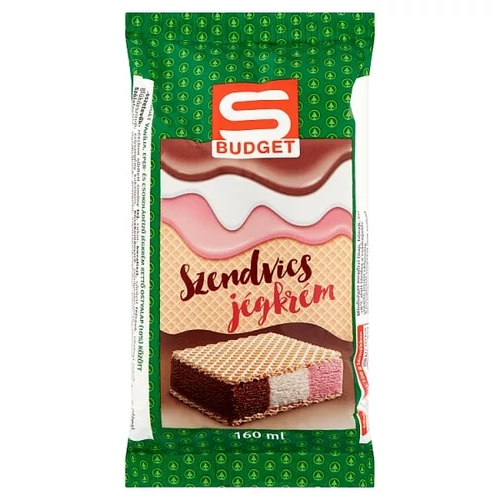 S-BUDGET SZENDVICS JÉGKRÉM 160 ML