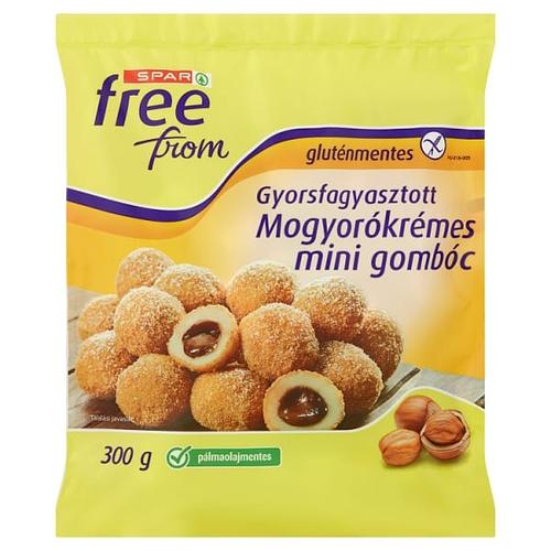 SPAR FREE FROM GYORSFAGYASZTOTT GLUTÉNMENTES MOGYORÓKRÉMES MINI GOMBÓC 300 G