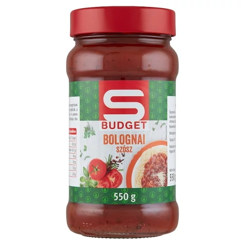 S-BUDGET BOLOGNAI SZÓSZ 550G