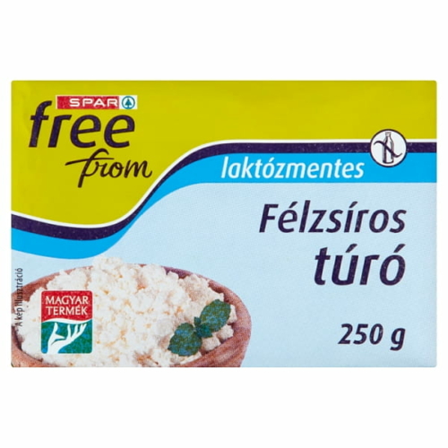 SPAR FREE FROM LAKTÓZMENTES FÉLZSÍROS TÚRÓ 250 G