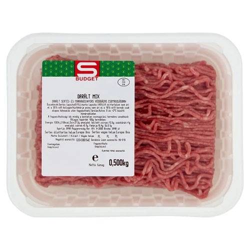 S-BUDGET DARÁLT SERTÉS- ÉS MARHAHÚS MIX 400 G