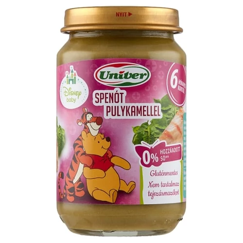 UNIVER SPENÓT PULYKAMELLEL BÉBIÉTEL 6 HÓNAPOS KORTÓL 163 G