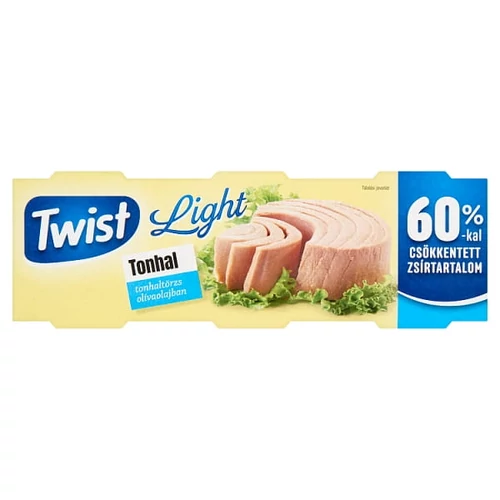 TWIST LIGHT TONHALTÖRZS OLÍVAOLAJBAN 3 X 60 G