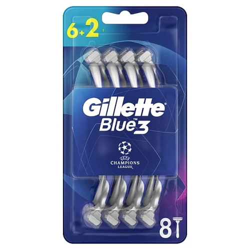 GILLETTE BLUE3 FOOTBALL ELDOBHATÓ FÉRFI BOROTVA, 6+2 DARAB