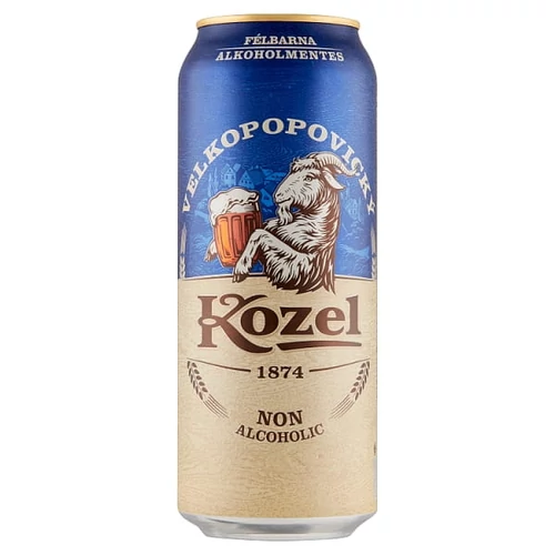 VELKOPOPOVICKÝ KOZEL ALKOHOLMENTES FÉLBARNA SÖR MAX. 0,5% 0,5 L