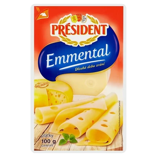 PRÉSIDENT EMMENTAL SZELETELT SAJT 100 G