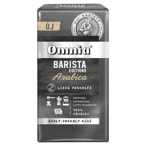 OMNIA BARISTA EDITIONS ARABICA ŐRÖLT-PÖRKÖLT KÁVÉ 225 G