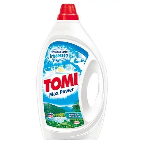 TOMI MAX POWER AMAZÓNIA FRISSESSÉGE MOSÓSZER FEHÉR ÉS VILÁGOS TEXTÍLIÁKHOZ 40 MOSÁS 2 L