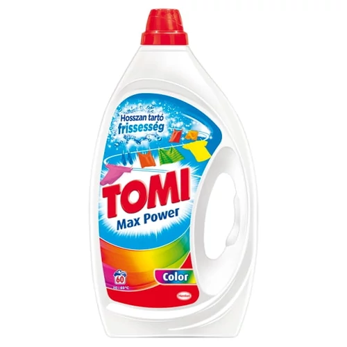 TOMI MAX POWER COLOR MOSÓSZER SZÍNES TEXTÍLIÁKHOZ 60 MOSÁS 3 L