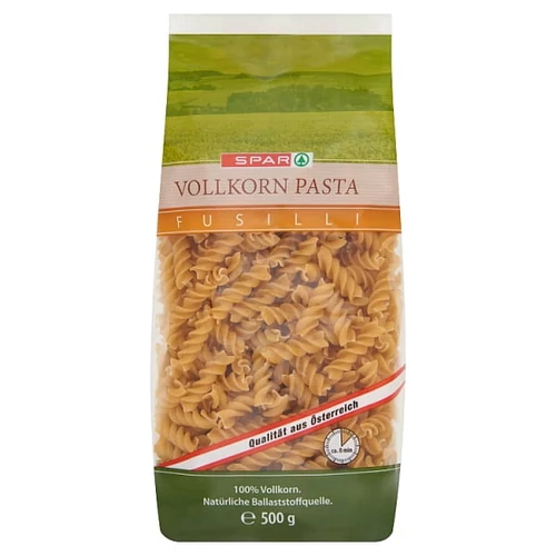 SPAR TELJES KIŐRLÉSŰ FUSILLI DURUM TÉSZTA 500G