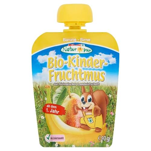 SPAR NATUR*PUR BIO GYÜMÖLCSVELŐ BANÁNNAL ÉS KÖRTÉVEL 1 ÉVES KORTÓL 90 G