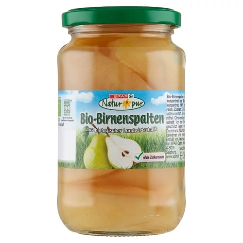 SPAR NATUR*PUR BIO KÖRTE SZELETEK SŰRÍTMÉNYBŐL KÉSZÜLT BIO ALMA- ÉS KÖRTELÉBEN 360 G